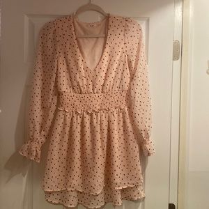 pink dress with black hearts 💓💓